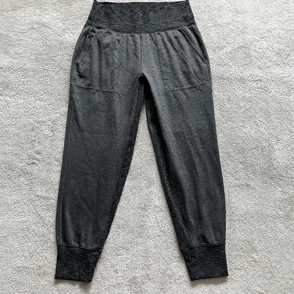 Athleta Dark Gray Heather Jogger Track Pants - Picture 10 of 10